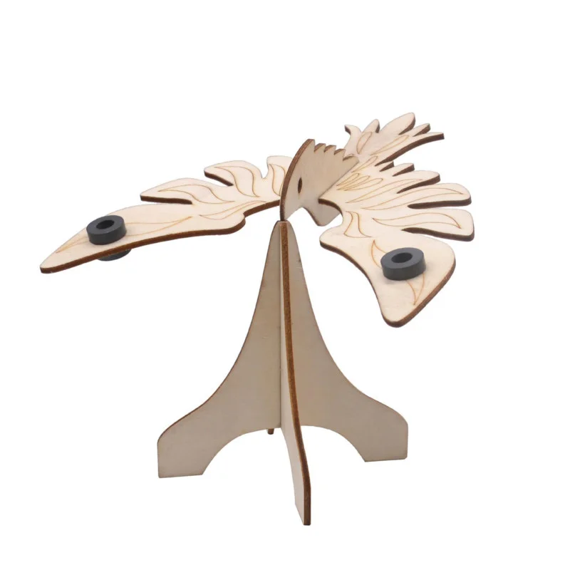 

Wooden Assembled Balance Bird School Physics Science Fun Experiment Kit DIY Children Handmade Model STEM Toys