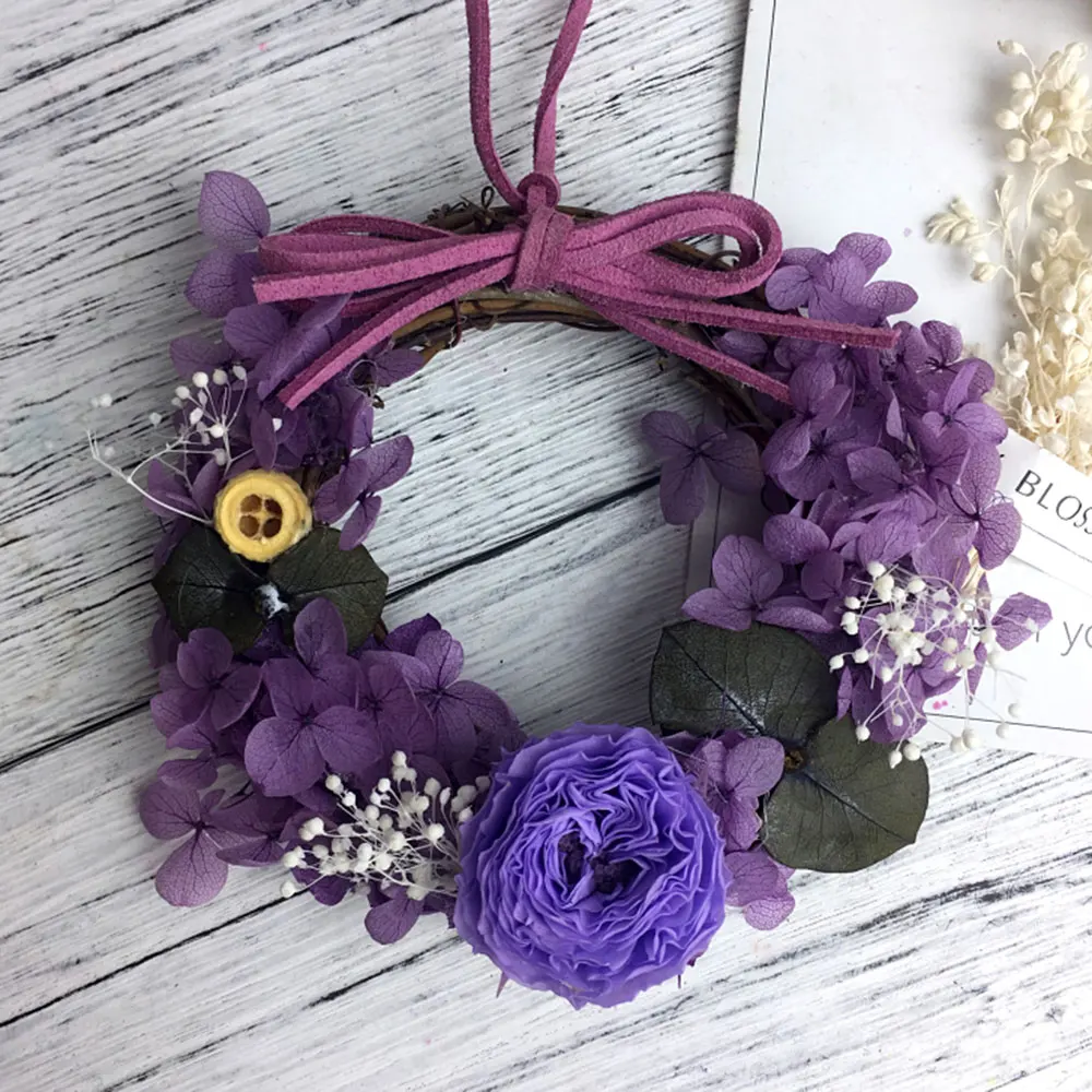 Венок из ротанга 20-35 см свадебное украшение ручной работы плетеная ткань