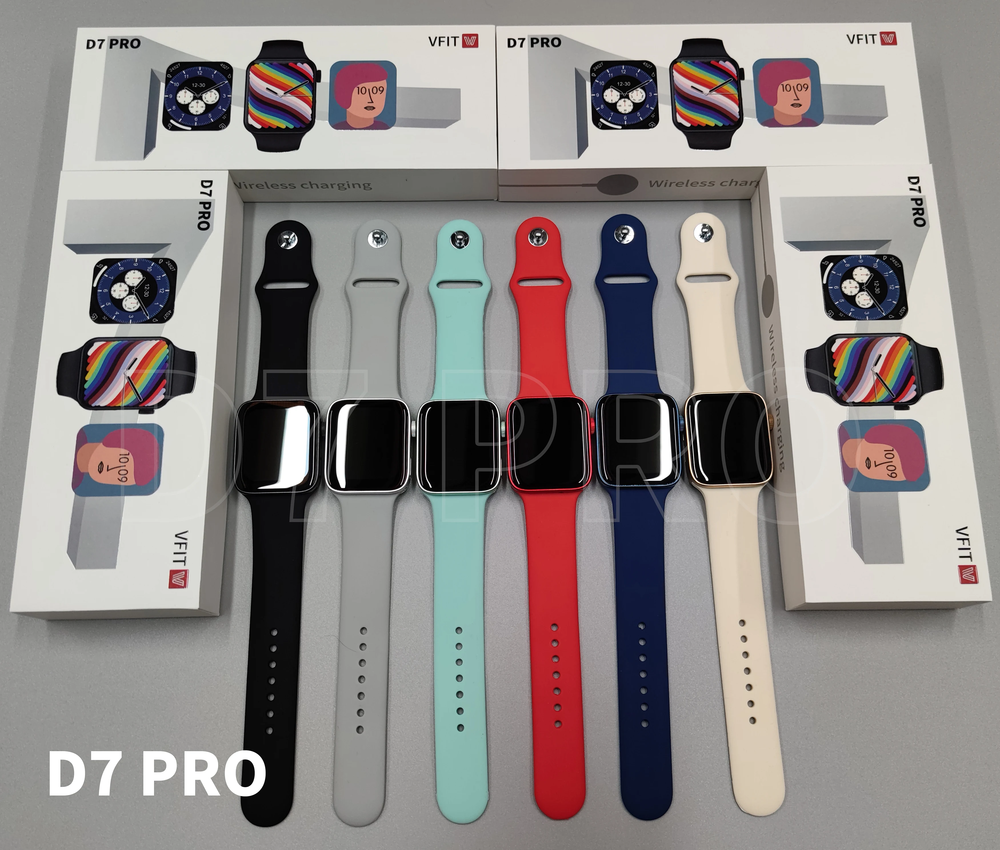 

WFDRD SmartWatch Men Women for Android IOS Fashion GPS Sport Waterproof IP68 Heart Rate Blood Oxygen Fitness D7Pro Smart Watch