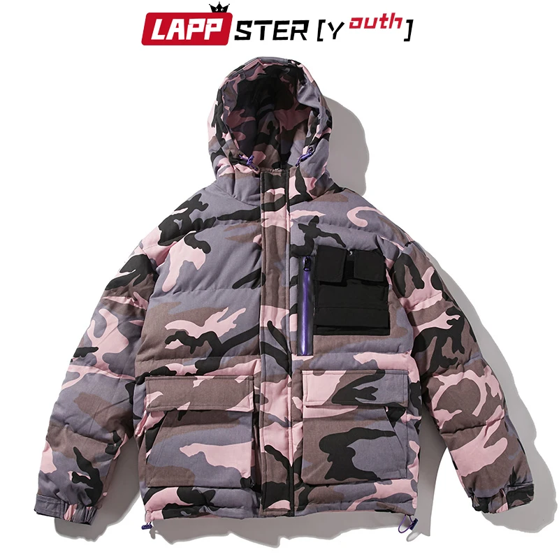 LAPPSTER Youth Мужская камуфляжная зимняя куртка 2020 Толстая Уличная пузырь хип хоп