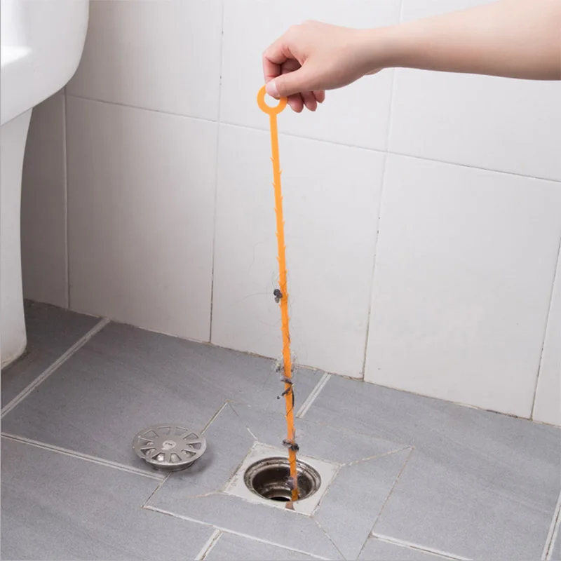 

Bathroom Accessories Pipe Dredging Tools Sticks Clog Remover Drain Snake Drain Cleaner Cleaning Supplies For Kitchen Sink 1PCS