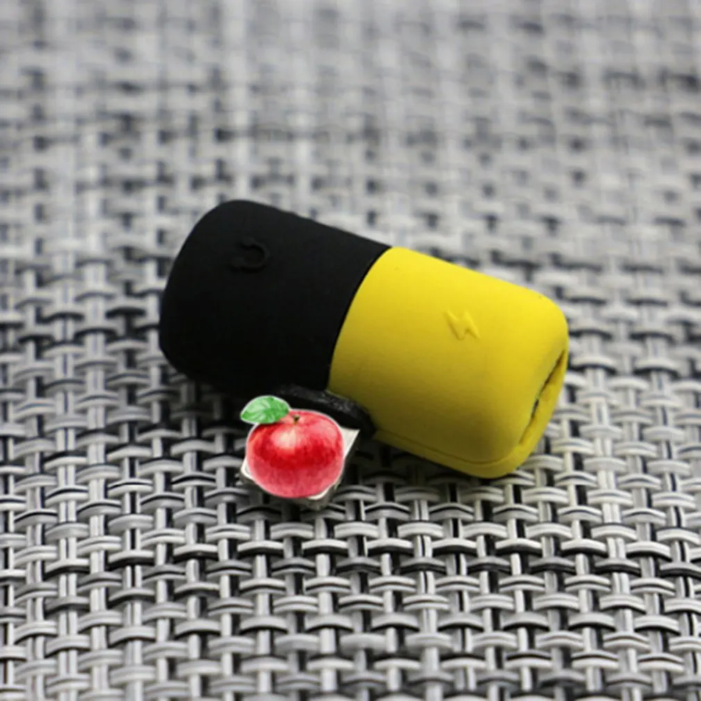 Мультфильм таблетки зарядки прослушивания песни 2 в 1 аудио кабель для Apple адаптер