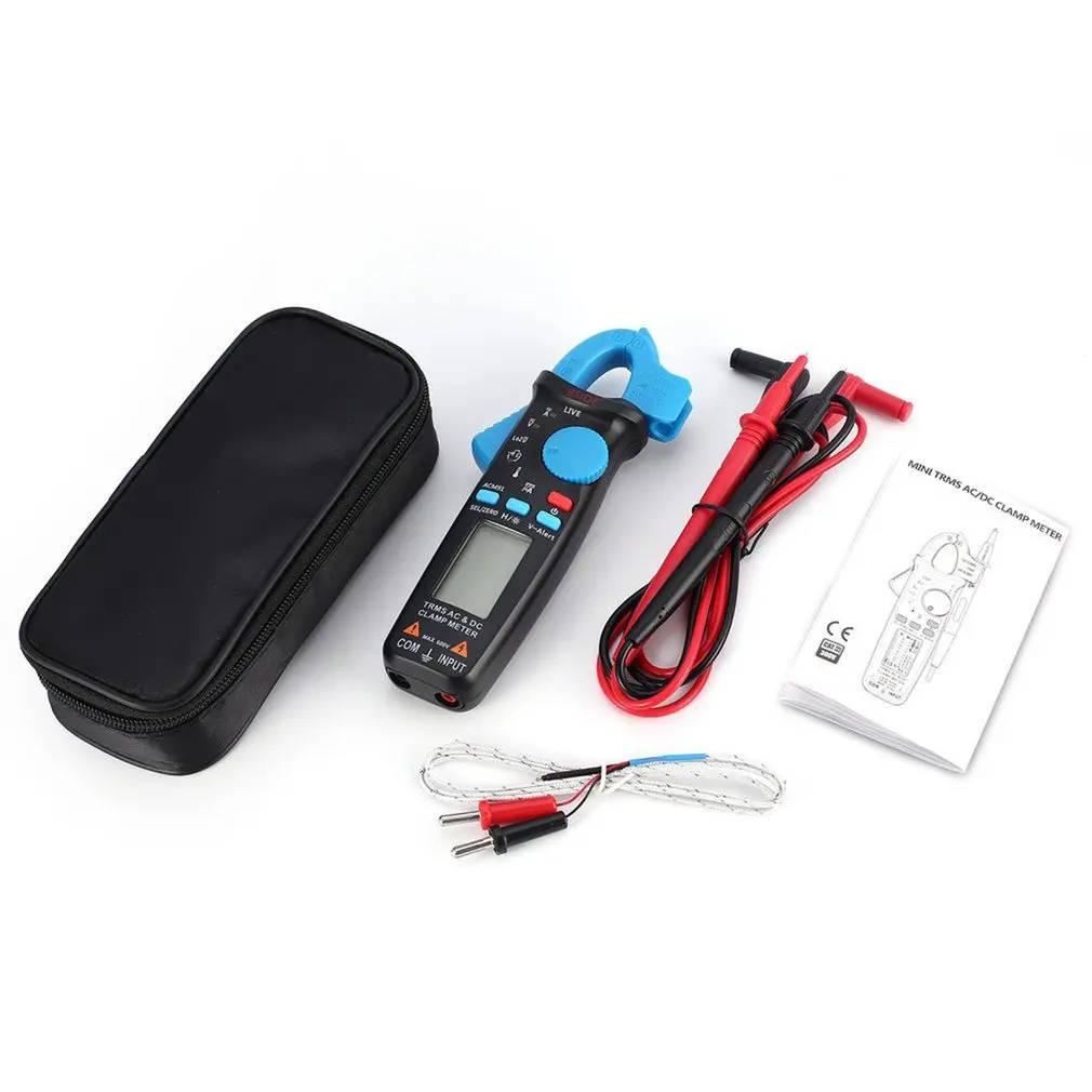 

BSIDE ACM91 Mini Digital Clamp Meter Multimeter True RMS Auto Range AC/DC Volt Amp Ohm Temperature NCV Continuity Tester