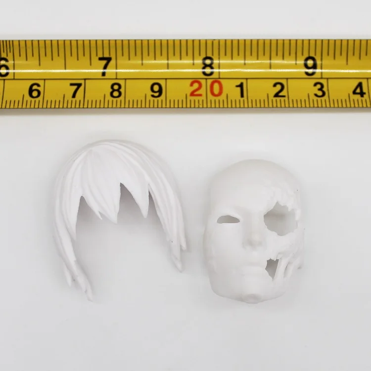 

1/6 White Cartoon Facial Mask Headgear Models for 12''Figures Bodies Accessories