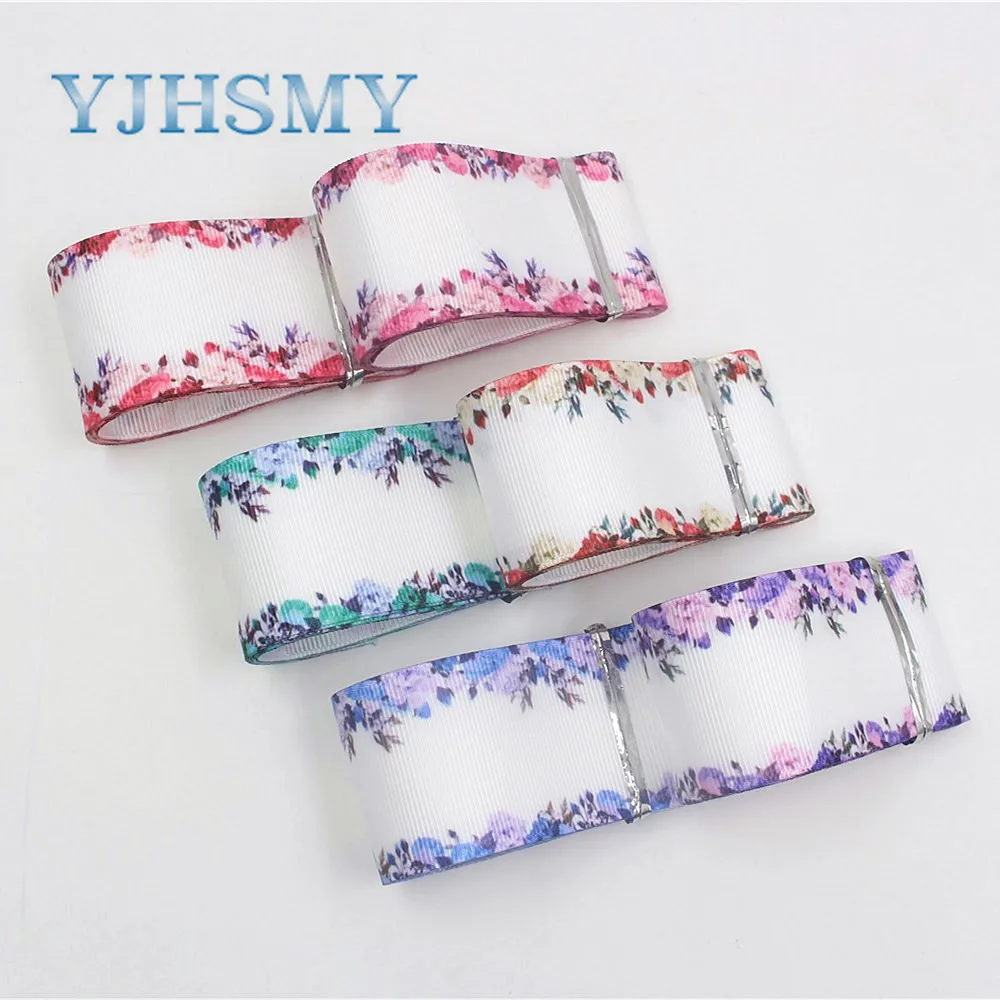 YJHSMY I 19625 1439 38 мм 10 ярдов мультфильм термопереноса печатных grosgrain ленты Подарочная