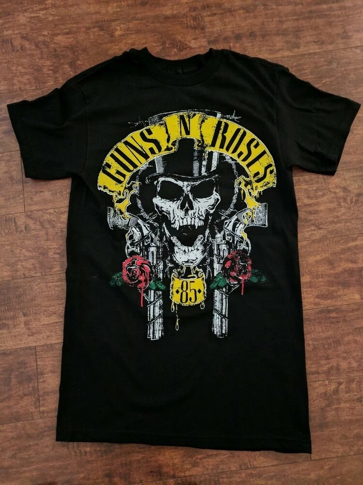 Новинка футболка из тяжелого металла GUNS N ROSES SLASH HEAD TOUR 85 |