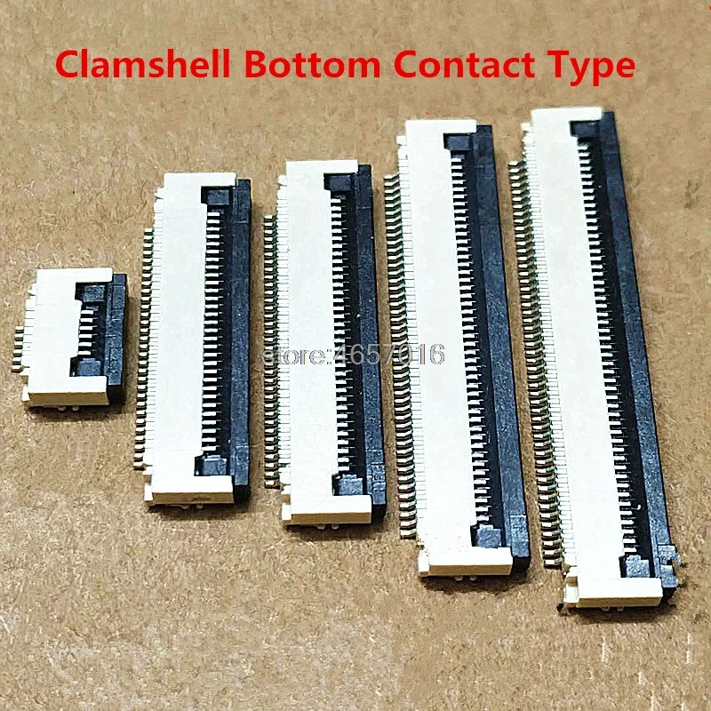 10 шт. гнезда соединителя FPC FFC 0 5 мм раскладушка нижний контактный Тип 4P 6P 8P 10P 12P 14P