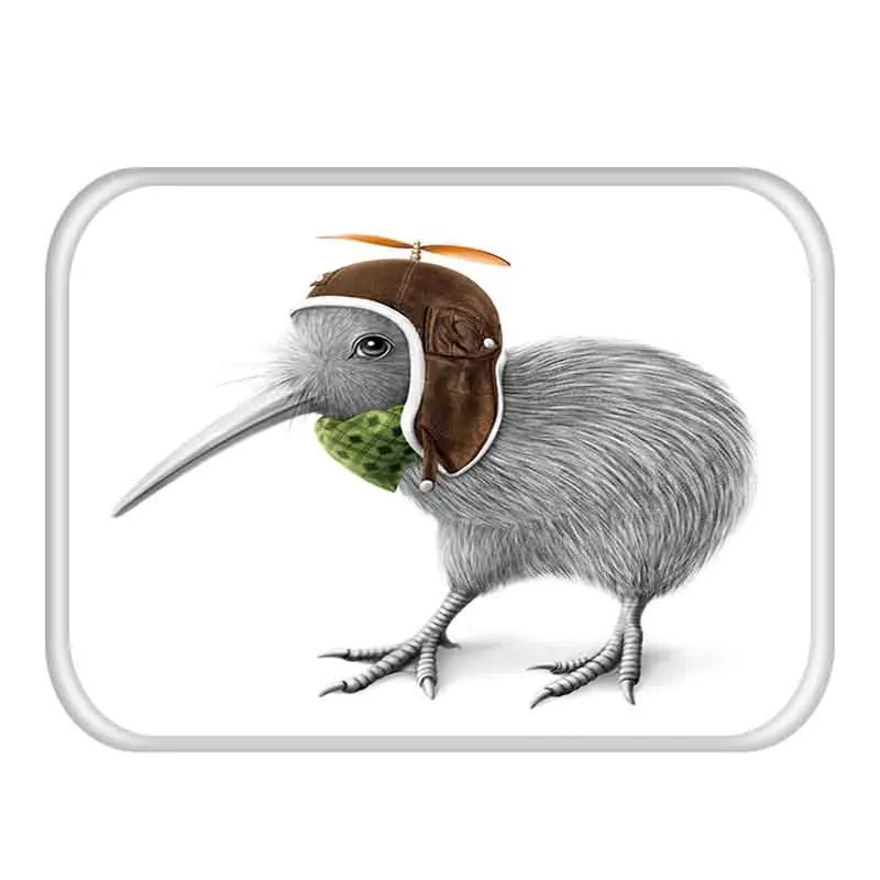 Толстый бархатный напольный коврик с изысканным рисунком животных Декоративный