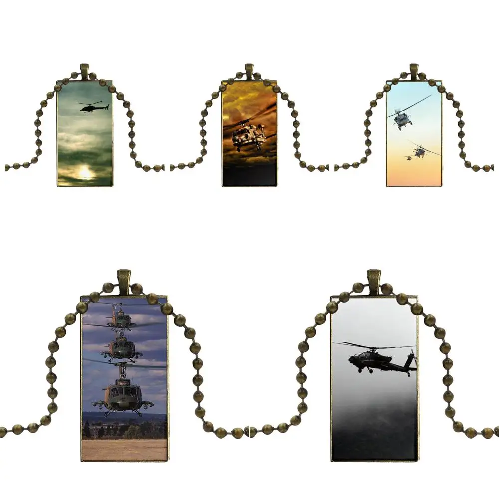 Подарок для женщин армейский вертолет летный закат искусственная бронза цвет с