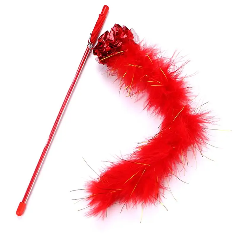 

Legendog 1pc Funny Pet Teaser Toy Funny Cat Interactive Teaser Toy Cat Teaser Wand For Christmas Pet Supplies Cat Favors