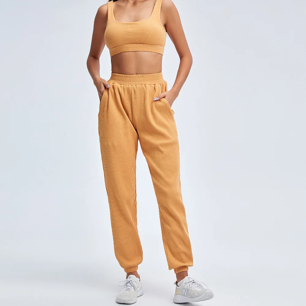 

2Pcs Yoga Clothing Women's Sports Set Push Up Bra + Casual Shorts Pants Fitness Tracksuit Activewear Workout Running Gym Sets