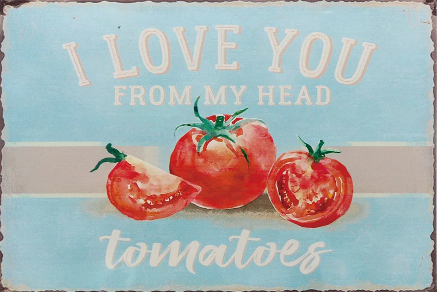 

New The Kitchen Herb For The Garden Decor Flowers Tools Vintage Metal Signs Living Dining Gardening Room Wall Poster Metal Signs