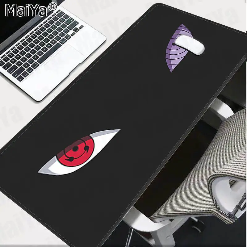Lock Edge 30x80cm Maiya крутой аниме Наруто глаза Ноутбук игровой мыши коврик для мыши большой коврик для мыши клавиатуры коврик - Цвет: Lock Edge 30x80cm