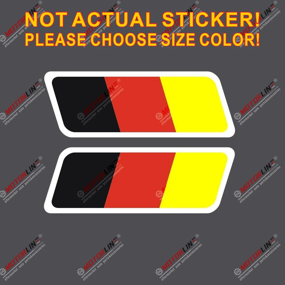 

Пара Флаг Германии Наклейка автомобиля винил немецкий светоотражающий передний бампер высокое качество