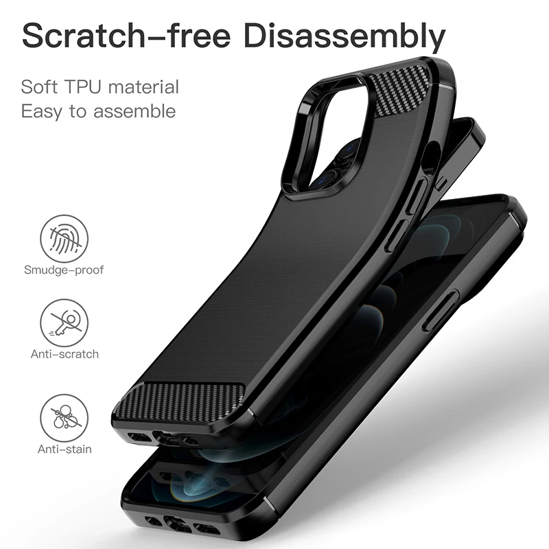 For Cover iPhone 13 Pro Case For iPhone 6 7 8 Plus 11 12 13 Pro Max Mini Cover Shockproof TPU Soft Case For iPhone 13 Pro Fundas