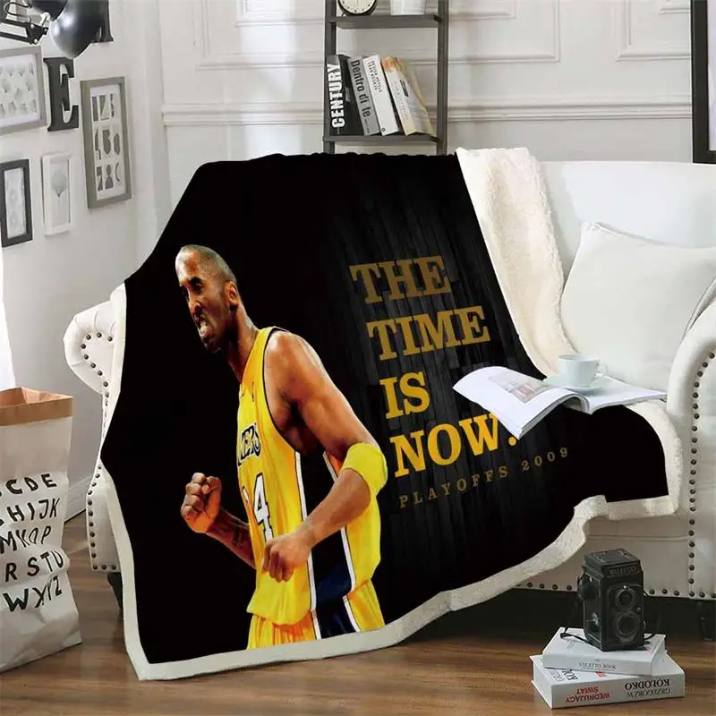 2020 Коби Брайант Черная Мамба шерпа Флисовое одеяло для кровати плюшевое
