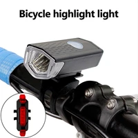 bike bicycle light usb led rechargeable set mountain cycle front back headlight lamp flashlight light flashlight bike accessorie