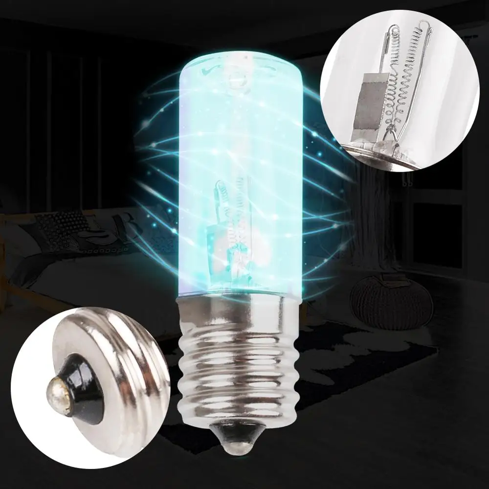 Ультрафиолетовая УФ светильник лампа E17 UVC дезинфекционная озонирующая ПА для