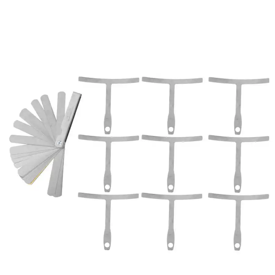 9 шт. Т образная линейка для измерения радиуса Струны гитары|Детали и аксессуары