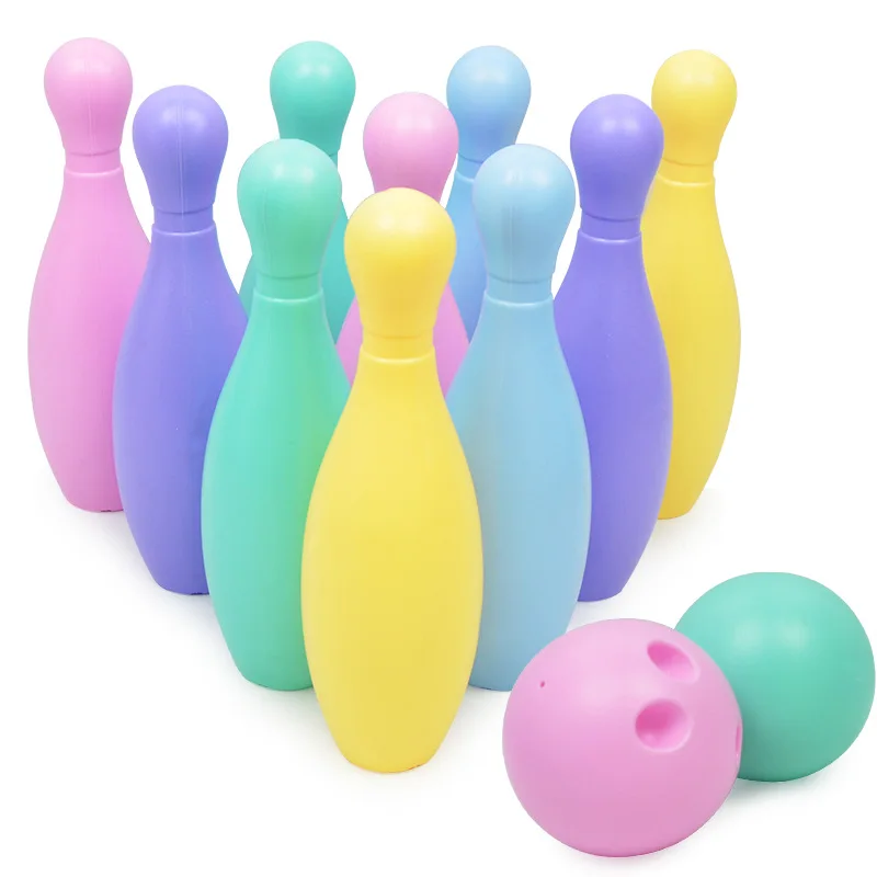 Outdoor Sports Entertainment 25CM New Children's Plastic Bowling Toy Set Parent-child Interactive Leisure Indoor Sports Toys