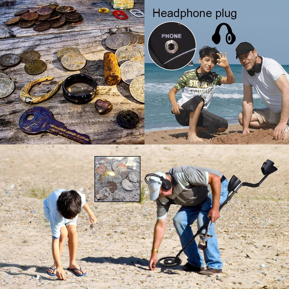 Подземный металлоискатель регулируемая длина портативный детектор для