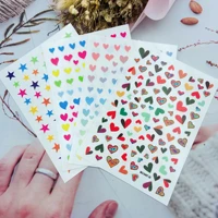 star mang candy color love stars nail sticker self adhesive transfer decal 3d slider skills art decorations manicure package