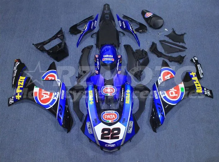 

Injection Mold New ABS whole Motorcycle Fairings Kit fit for YZF-R1 2015 2016 15 16 17 18 19 r1 Custom Free PATA