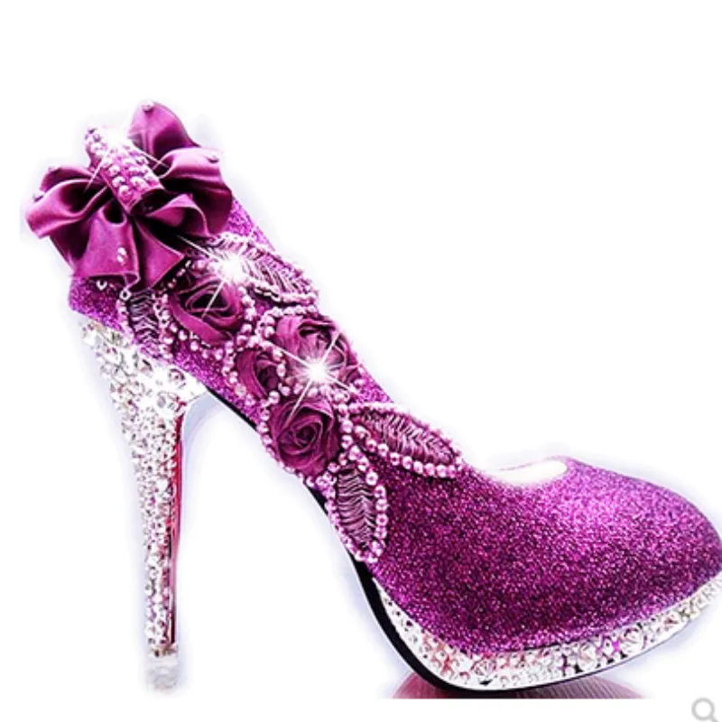 Элегантные женские туфли с острым носком босоножки закрытой пяткой Цветы Стразы