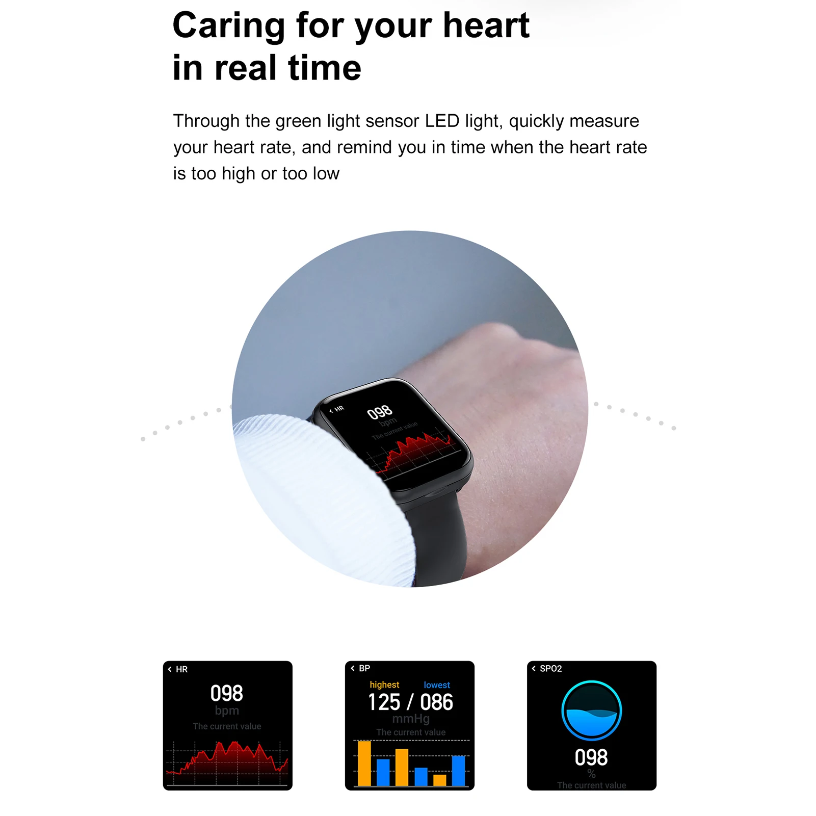 Новые беспроводные наушники 2 в 1 умные часы Bluetooth-гарнитура с сенсорным