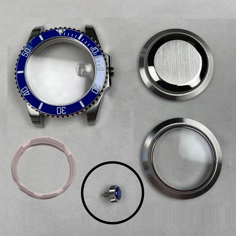 daytona Submariner 40mm Men's watch case 316L stainless steel Sapphire glass ceramic bezel fit nh35 nh36 eta 2824 dial movement