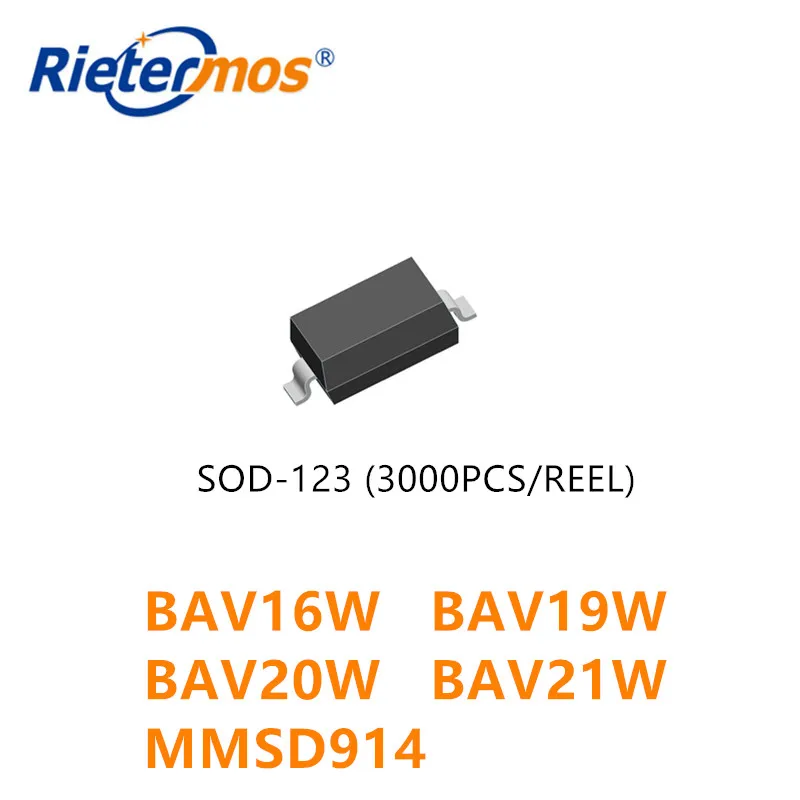 

3000PCS BAV16W BAV19W BAV20W BAV21W MMSD914 SOD-123 high quality