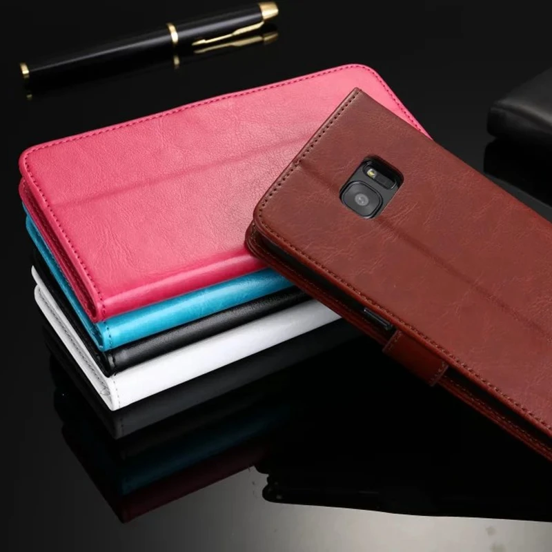 Классический Кожаный чехол бумажник для Samsung Galaxy S8 S9 S10 Plus Note 10 Pro A6 A8 J4 J6 A7 A9 2018 A 20 30