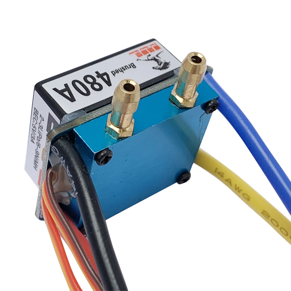 Svviss RC Boat 480A ESC Water Cooling Brushed Motor Speed Controller Dual Mode Regulator Band Brake for 1:10 Car Bait | Игрушки и хобби