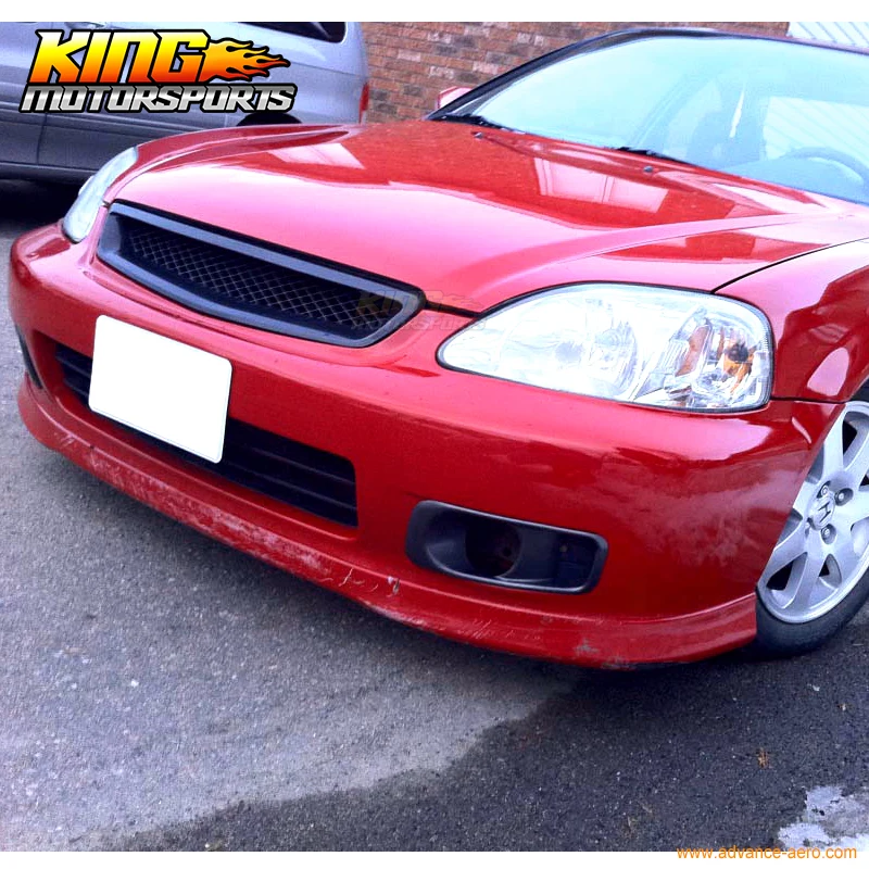 

Подходит 99-00 HONDA CIVIC EK OEM SI фабрики Стиль передний бампер спойлер обвес Неокрашенный Черный уретана PU
