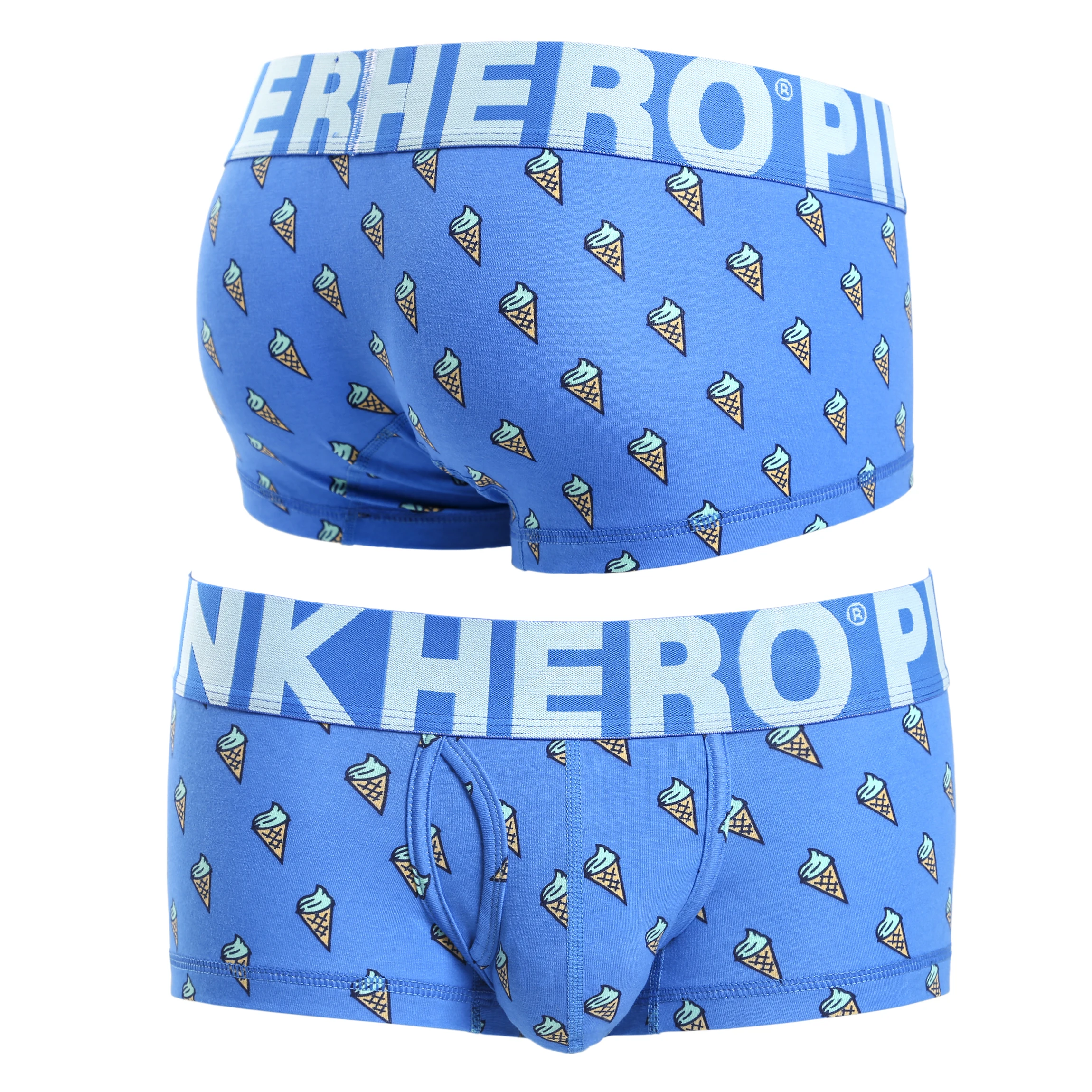Pink Heroes хлопок Для мужчин шорты-боксеры модное нижнее белье качественные Для мужчин трусы нижнее белье удобные