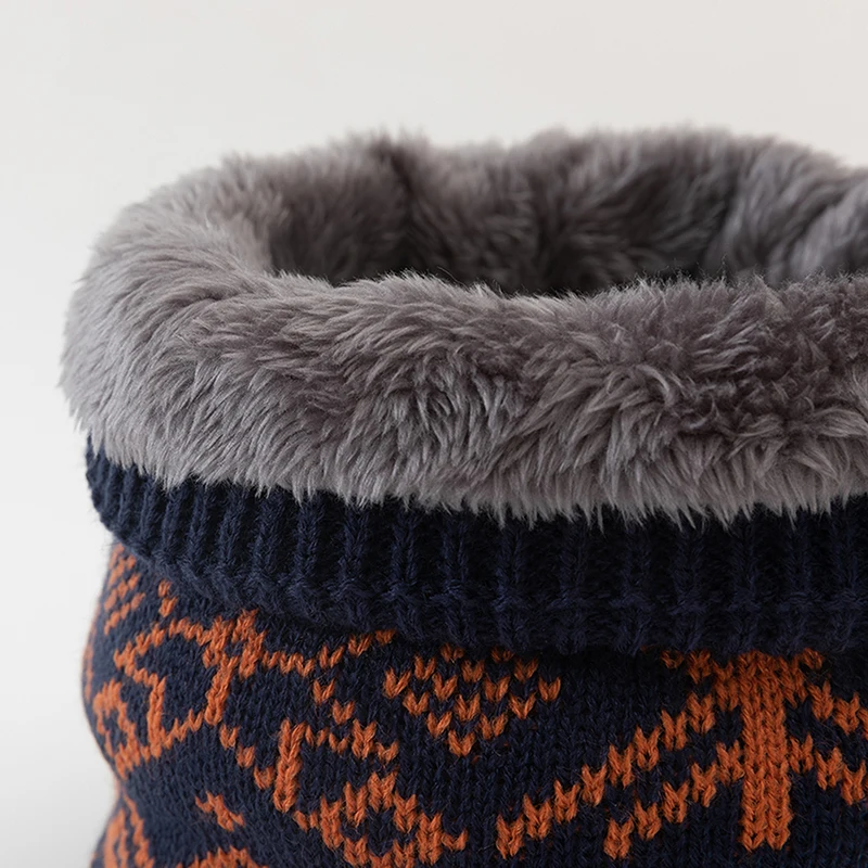 

Unisex Winter Men Women Warm Knitted Ring Scarves Thick Elastic Knit Mufflers Winter Scarf Knit Ring Neck Scarves Scarf Ring