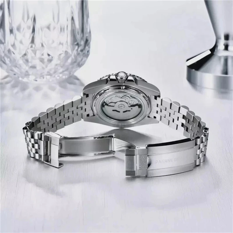 

PAGANI DESIGN 40mm Men Automatic Watch NH35 Ceramic Bezel Sapphire Glass Mechanical Wristwatch Stainless Steel Waterproof Clock