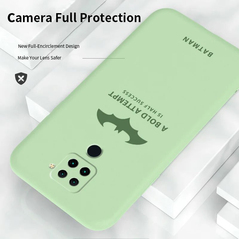 

Thin Bat Pattern For Redmi 10X4G 10X5G 10XPro 9 9A Note 8 8Pro 7 7Pro Redmi K30 K30Pro K30Ultra K20 K20Pro Liquid Silicone Case