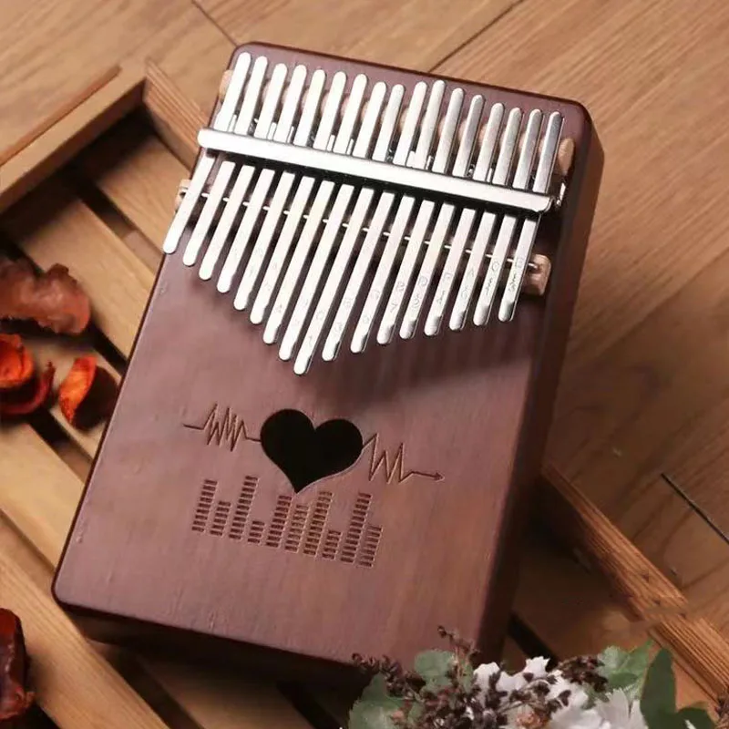 17 Keys Kalimba Thumb Piano High Quality Wood Mbira Body Musical Instruments Kalimba Piano Creative Music Box with Accessories