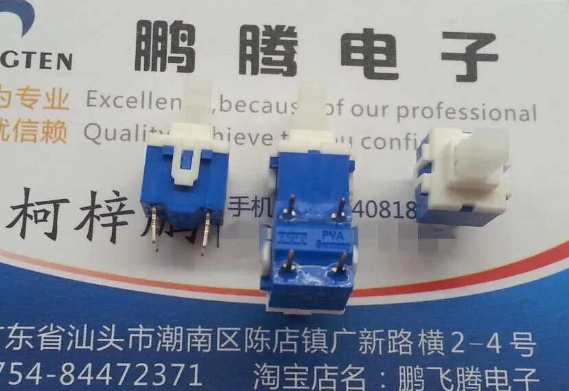 

1PCS Original new French ITT touch self-reset button self-flick switch PVA1-OA-HA-1.2N straight plug 4 feet