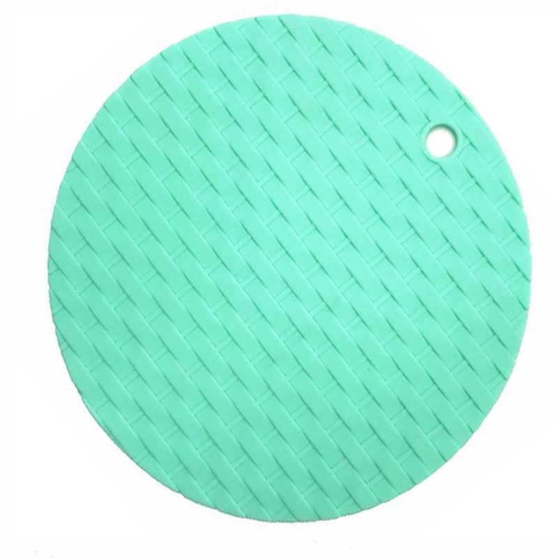 Круглый термостойкий силиконовый коврик индивидуальная подставка для горячих