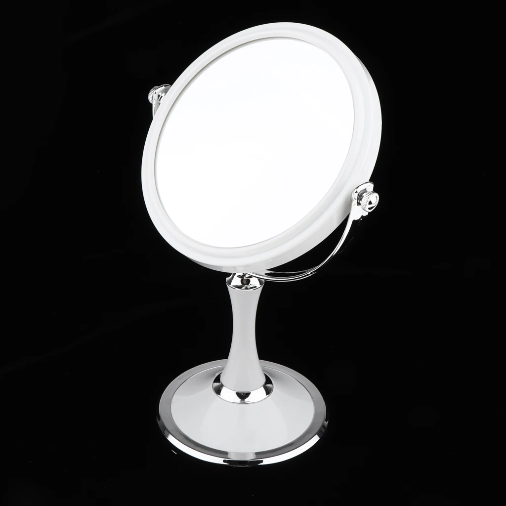 

Double Sided Swivel Vanity Mirror with 3X Magnification, Bathroom Tabletop