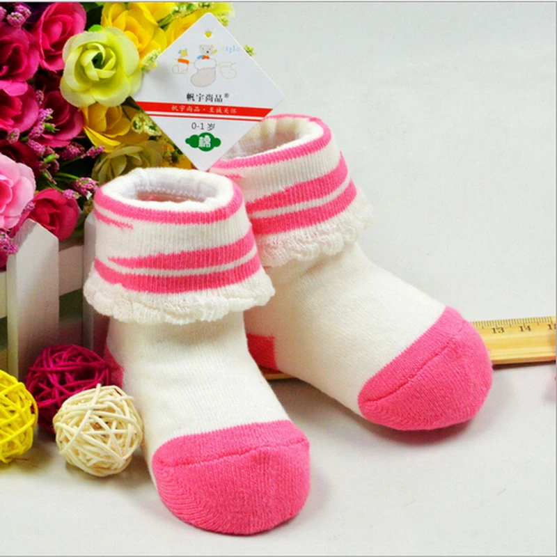 Зимние хлопковые детские носки для новорожденных |