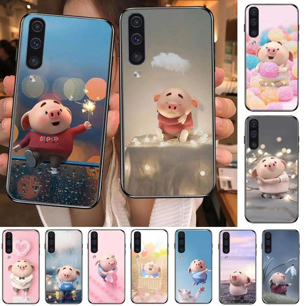

Cute Couple Pig Phone cover hull For SamSung Galaxy S8 S9 S10E S20 S21 S5 S30 Plus S20 fe 5G Lite Ultra black soft case