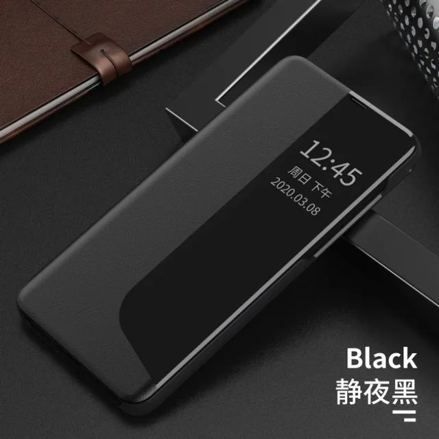 Роскошные кожаные смарт Чехлы для Huawei Mate 20 Pro P40 Lite E Sleep Wake Up Flip Cover For P20 P30