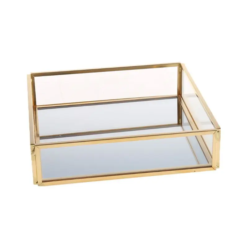 

Gold Mirror Jewelry Tray Perfume Tray Mirror Vanity Tray Dresser Tray Ornate Tray Metal Decorative Tray Jewelry Perfume Makeup
