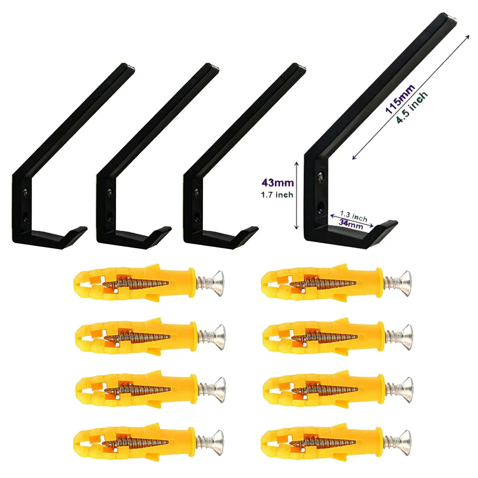 4x стойка для хранения сноуборда | Настенная вешалка держатель дисплея Дом и сад