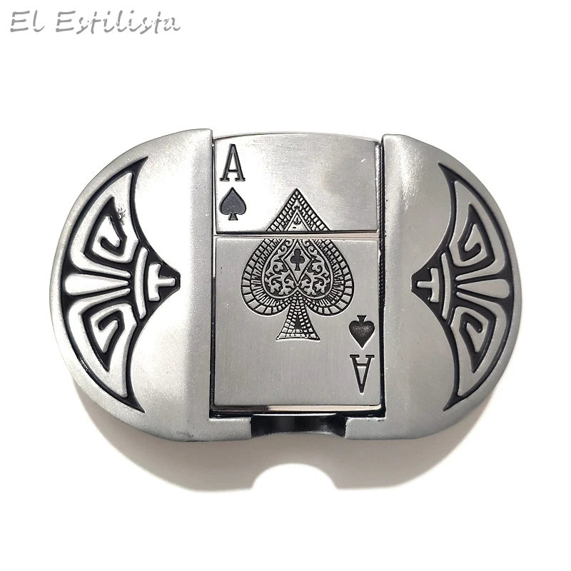 Цинковый сплав Для мужчин классный комплект из металла легкий пояс с пряжкой для