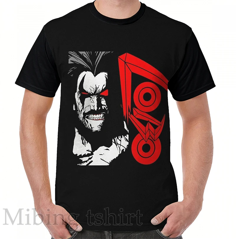 Футболка Lobo с забавным принтом для мужчин и женщин повседневный топ круглым