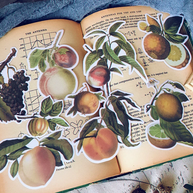 

Бумажные наклейки ZFPARTY в виде фруктов для скрапбукинга, Счастливого планировщика, создания открыток, проект журнала